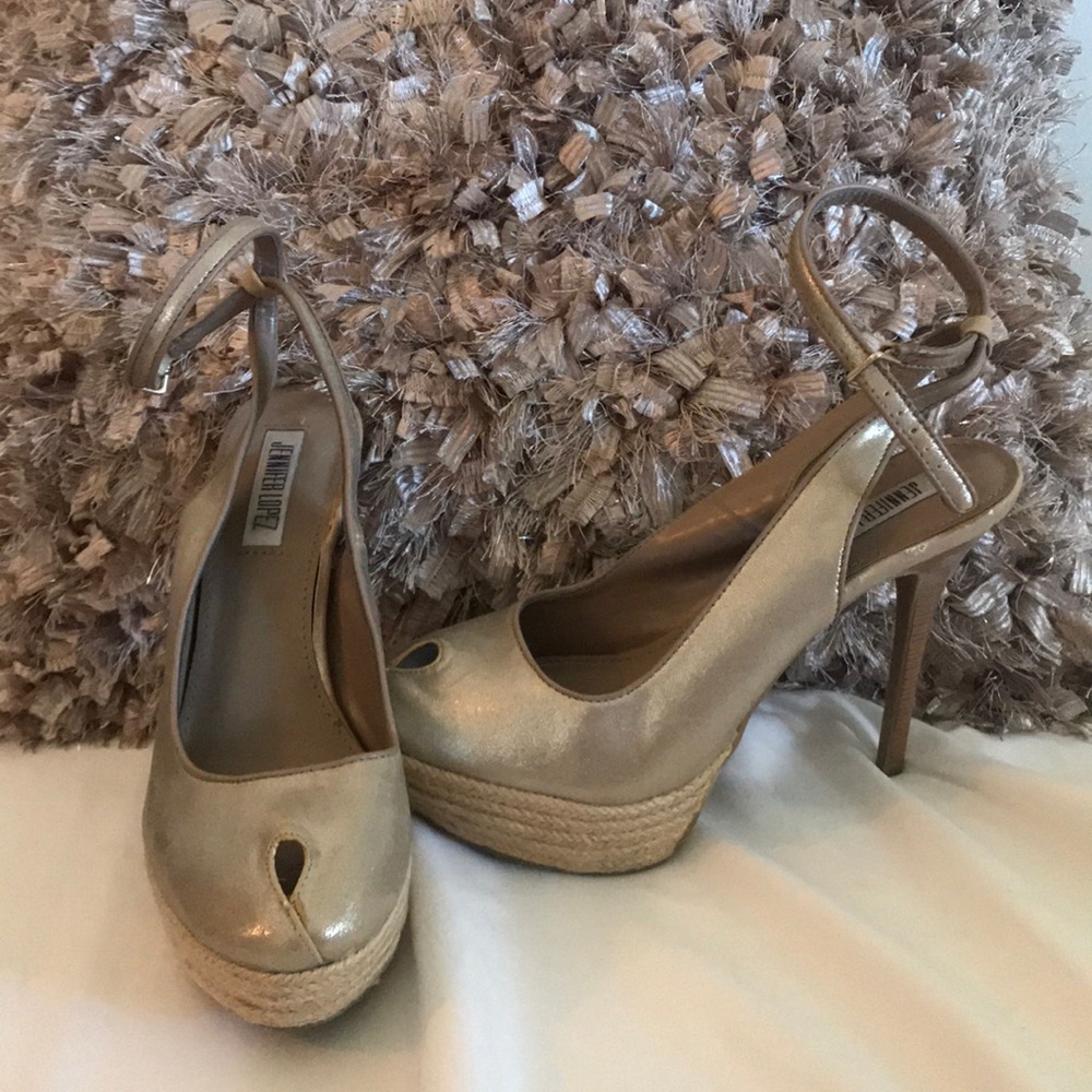 Metallic Nude Heels